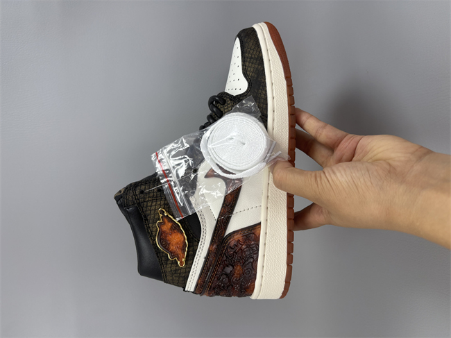 Women Running Weapon Air Jordan 1 Black/White/Red Shoes 538